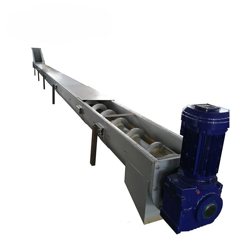 OEM Custom Heavy-Duty Horizontal Trough Shaftless Conveying System Screw Auger Conveyor