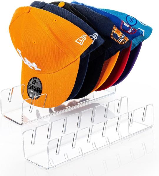 Light Duty Clear Acrylic Display Case Double Sided Clothing Baseball Hat Display