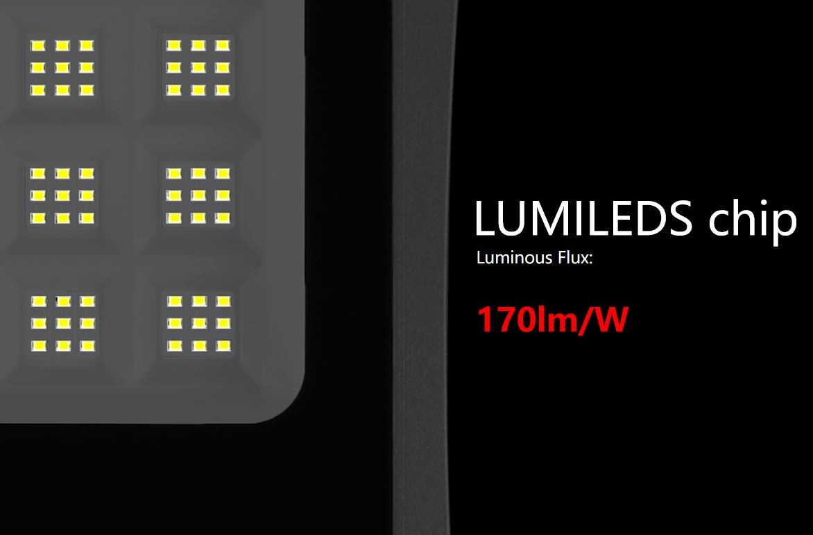 850lm 10AH Solar Panel Flood Lights Outdoor LED With Motion Sensor 0.1KW 30w