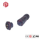 IP68 3Pins Waterproof Circular Connector Female Male PVC Rubber Nylon For LED