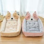 Warm Rebound PP Cotton Pet Cushion Bed Large Small Cartoon Cat Dog Nest Bed