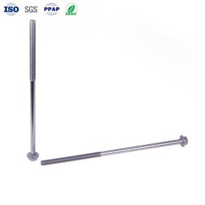Wholesale M8×300mm Hexagon Flange Long Bolts Custom Stainless Steel Half-Thread Long Bolt from china suppliers