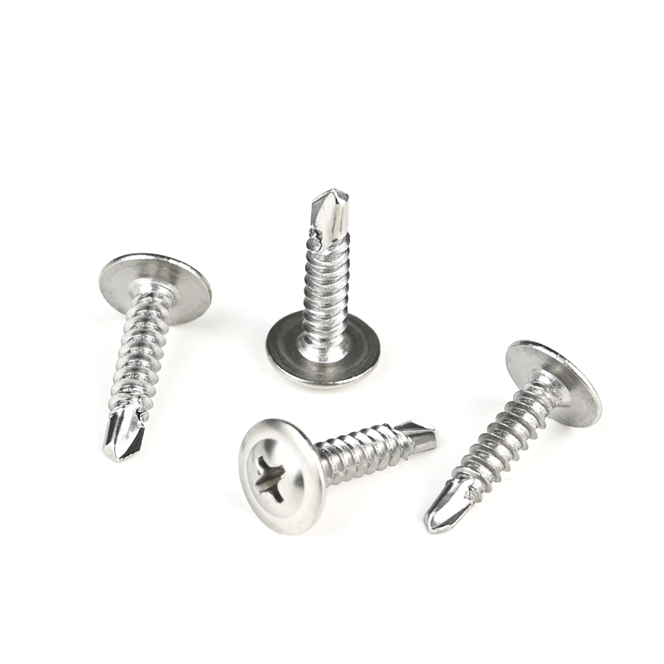 Black Stainless Steel Phillips Wafer Head Self Drilling Screws Tornillos Acero Inoxidable