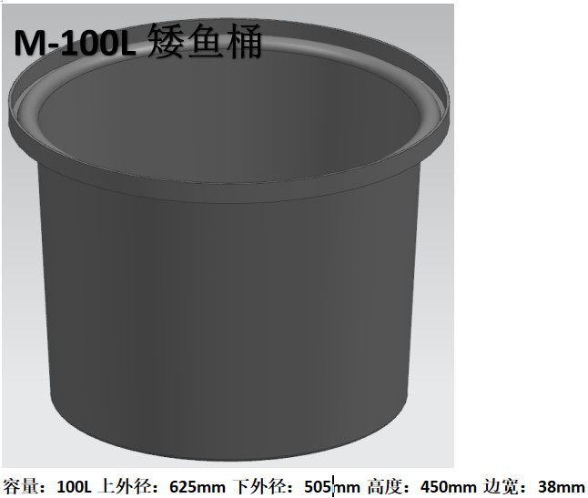 Short Round 100 Liters Custom Roto Moulding 2.5 To 3mm