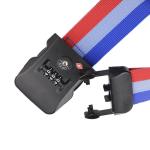Colorful Jacquard Personalised Luggage Straps With Removable Buckle