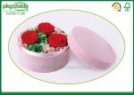 Gift Packaging Round Cardboard Hat Boxes , Bouquet Flower Decorative Round Hat