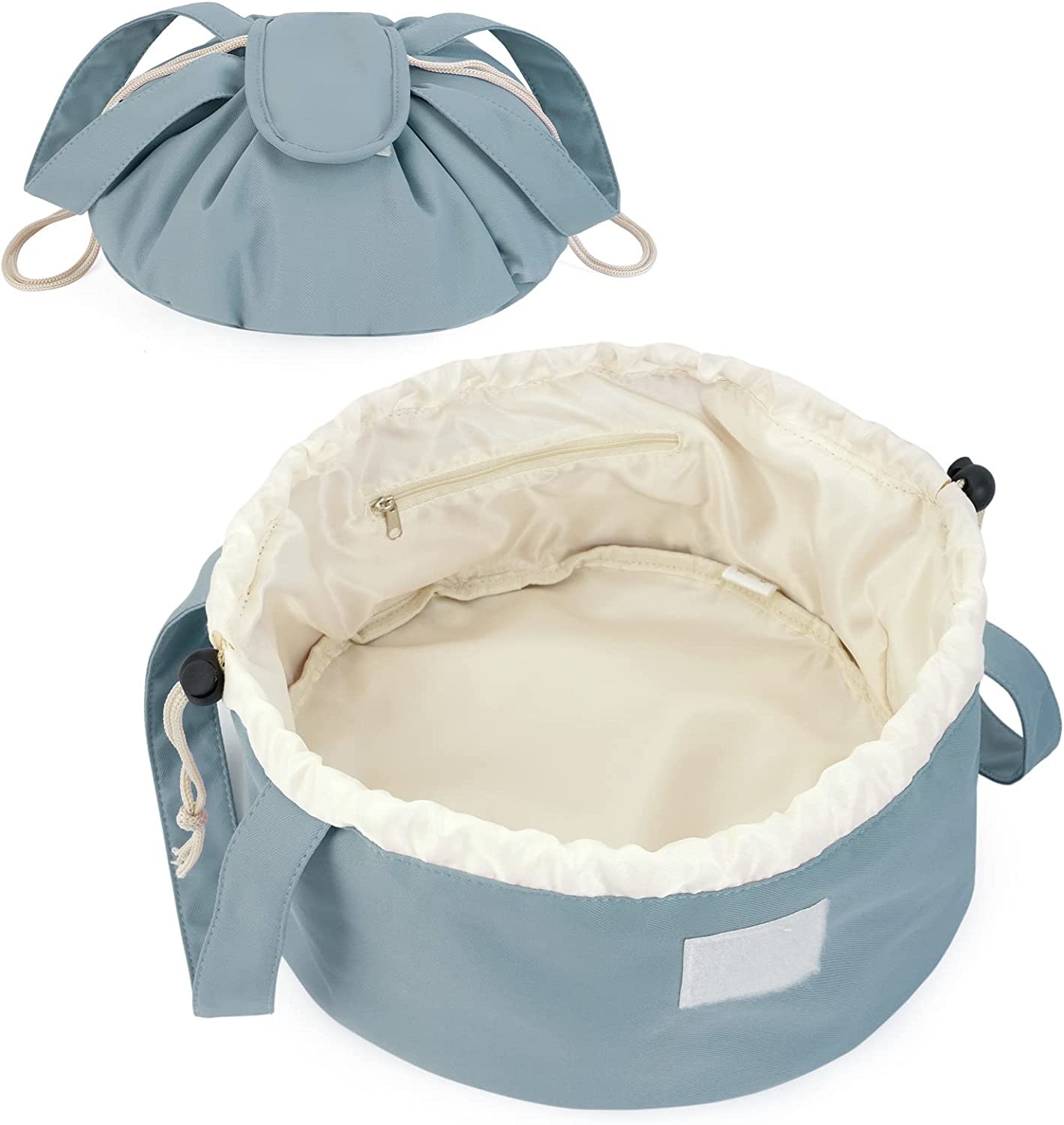 Shockproof Water-resistant Durable Soft Drawstring Makeup Bag Large Cosmetic Bag Toiletry Organizer for Women