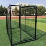 Powder Coated Galvanized Metal Dog Kennel , Welded Dog Cages