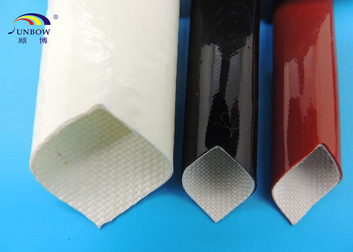 Self-extinguishable Silicone Fiberglass Sleeving Multi Color Silicon Tubing Insulation Sleeve