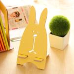 76g Rabbit Shaped Wooden Universal Desktop Magnet Holder for Mobile Phone