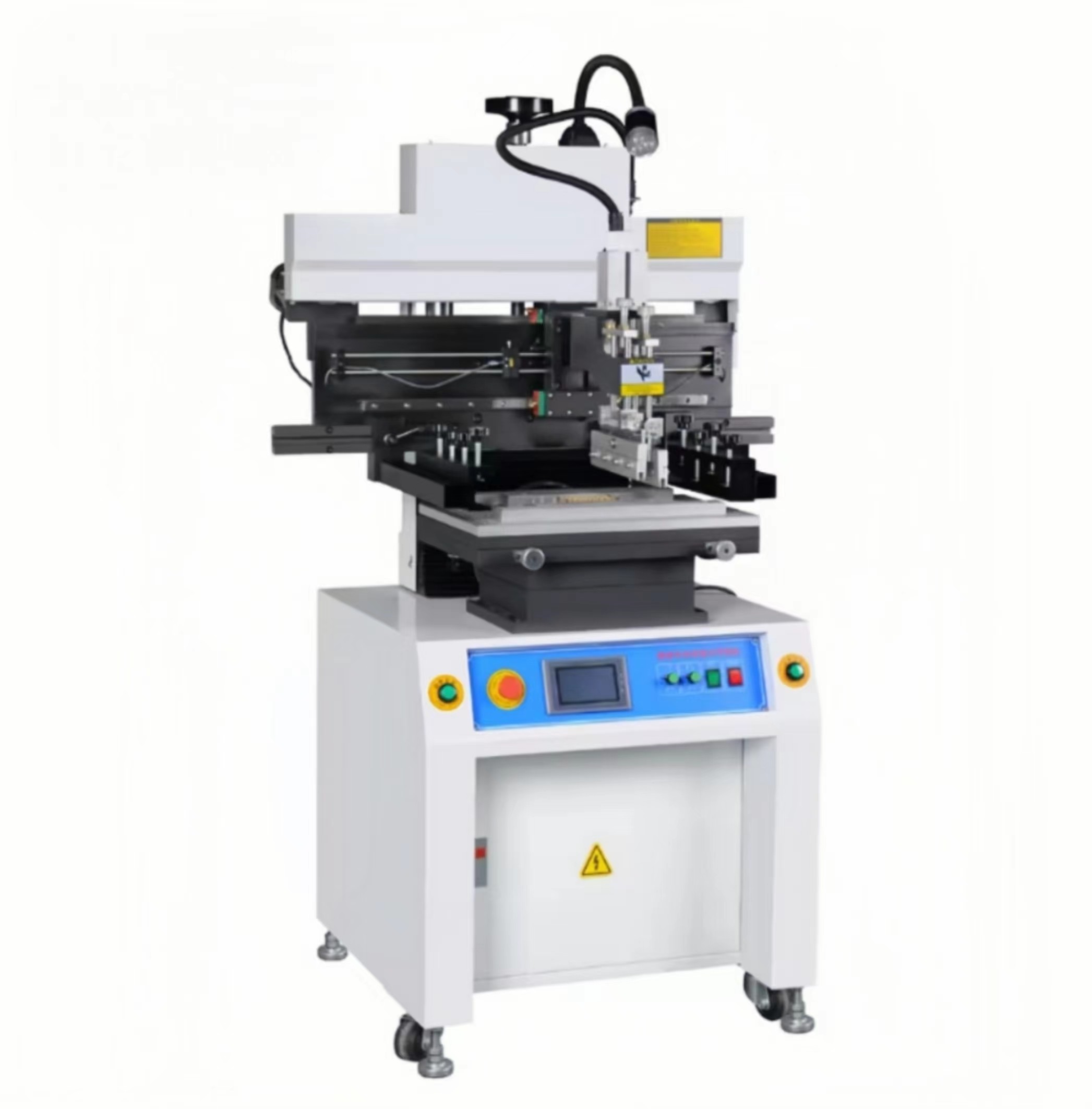 YSL-P3P6P12 Semi-Automatic PCB SMT Screen Printer Accuracy +/- 0.05mm Power Consumption 200W PCB Thickness 0.2 - 6mm