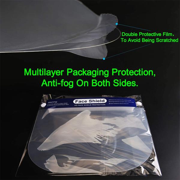 Comfortable Fit Safety Face Shield High Impact Face Shield Eco Friendly