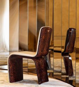 Wholesale OEM Luxury Modern Furnitures Grey Counter Height Leather Upholstered Dining Chairs from china suppliers