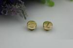 2019 Factory supply wholesale zinc alloy 12 mm gold one word shape pattern metal