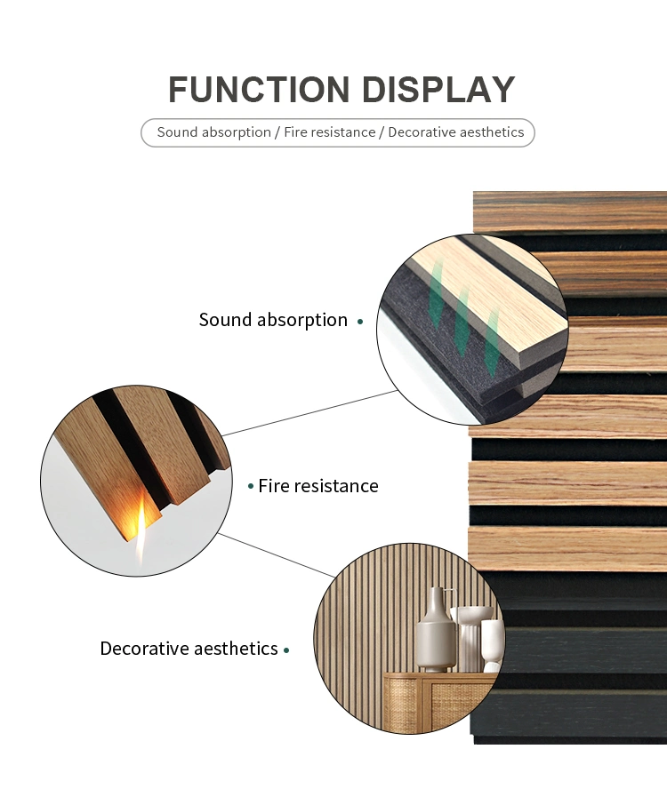 Office Acoustics Made Easy Total Solution with Eco-Friendly E0 Wooden Acoustic Panels