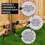 Powder Coated Carbon Steel Fence Post Anchor for Repairing Tilted/Broken Wood