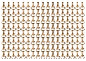 Wholesale Multicolour Extra Wide Aluminium Chain Fly Screen 90*210cm Pale Gold from china suppliers