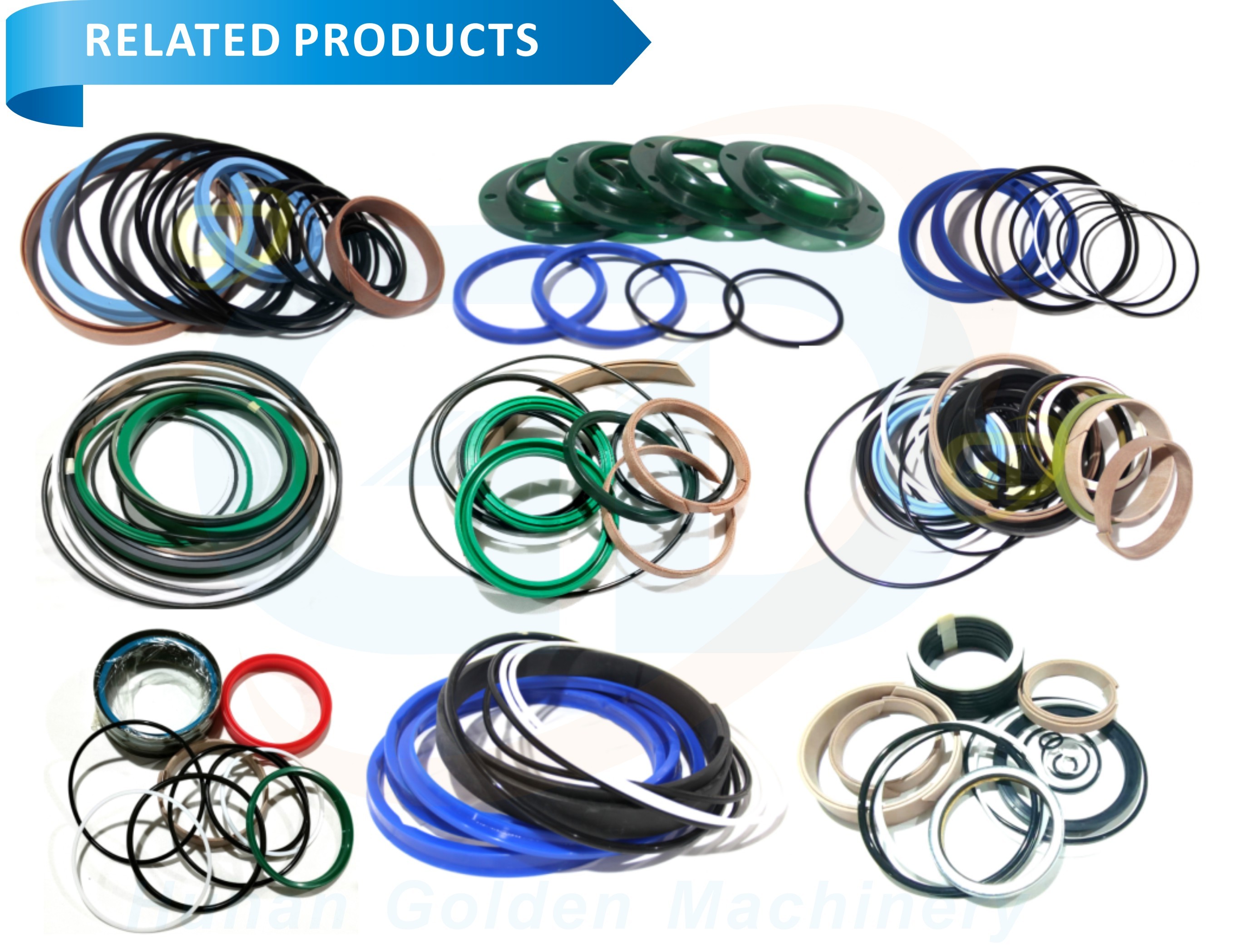 ISO Hydraulic Cylinder Seal Kits 125/80 542251 Hydraulic Boom Cylinder Seal Set