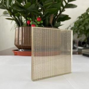Wholesale 6500x3300mm Laminated Wired Glass 2mm Mesh Laminated Glass from china suppliers