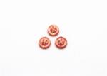 Fashion Spring Dress Shirt Buttons , Orange Girls 4 Hole Plastic Button