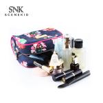 Waterproof Canvas Material Floral Printed Pouch Cosmetic Bag Custom