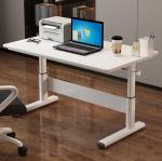 PANEL Wood Style Hand Crank Height Adjustable Computer Gaming Desk for Living
