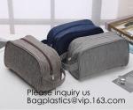 Cosmetic Toiletry Bag Mens Canvas Leather Travel Kit Wash Makeup Bag,organic