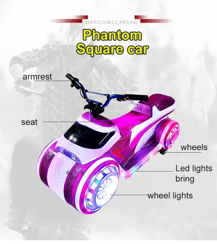 Phantom Motorcycle Electric Coin Operated Bumper Cars For Amusement Park
