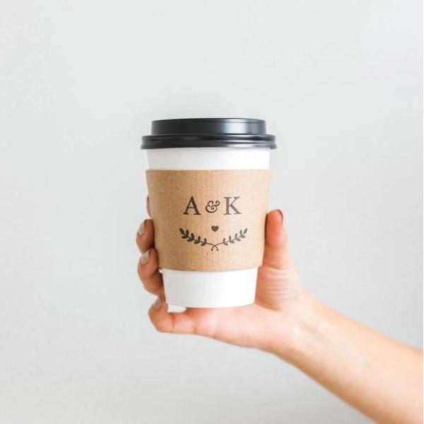 Coffee Disposable Paper Cup Holder Paper Coffee Custom Cup Sleeve