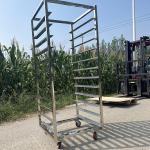 Commercial Stainless Steel Cooling Rack Tray Bakery Trolleys For Baking