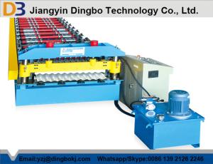 Wholesale Galvanized Steel Corrugated Sheet Roll Forming Machine 0.3-0.8 Thickness from china suppliers