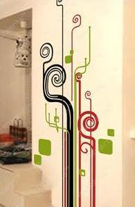 Wholesale Antique art Innovative Plant Wall Decoration Flower Stickers F167 from china suppliers