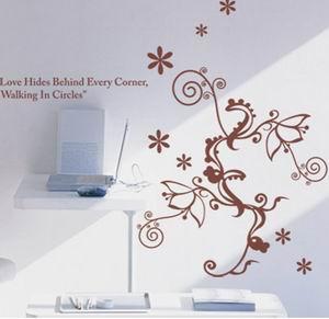 Wholesale Contemporary Funky Wall Flower Stickers G121, Floral Wall Stickers /Wall Sticker Art /Decal Wall Stickers from china suppliers