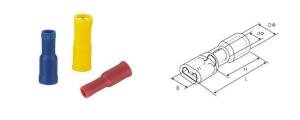 Wholesale 10A 1.6mm2 Fully Insulated Terminals PVC Insulated Male Female from china suppliers