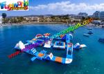 Floating Inflatable Water Parks , Giant 0.9mm Inflatable Water Toys For Hire