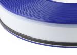 Dark Blue Aluminium Extrusion Profiles Color Coated Flat 7CM Width Size With PVC