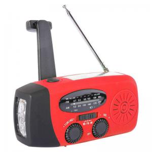 Wholesale Hand Crank Waterproof Emergency Radio , Outdoor AM FM Internet Radio With LED Flashlight from china suppliers