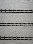 Home Textile Black Letter Tulle Flocked Mesh Fabric