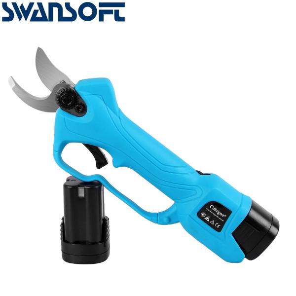 Portable Electric Garden Shears Branches 25mm Scissors Battery Pruning Clippers