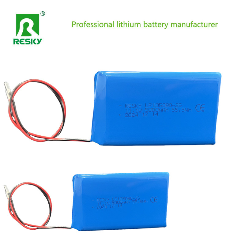 Rechargeable Lithium Polymer Battery Pack 105080 115181 11.1V 5000mAh 55.5Wh For Power Bank