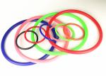 OEM Colored Rubber O Rings Oil Resistant , Silicone Rubber Seal Rings