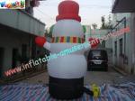 Snowman Inflatable Christmas Decorations Pvc 8kg For Advertising
