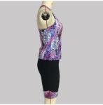 Amazon Hot Sale Printed Camisole Shorts Tankini Beach Wear Plus Size Swim Wear
