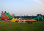 Kids N adults giant inflatable water park on land with big inflatable swimming