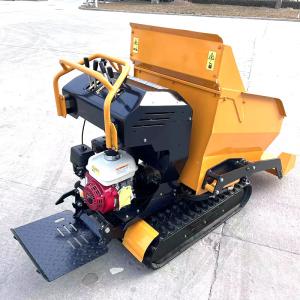 China Single cylinder Rubber Track Mini Crawler Dumper 300kg 500kg 1000kg on sale