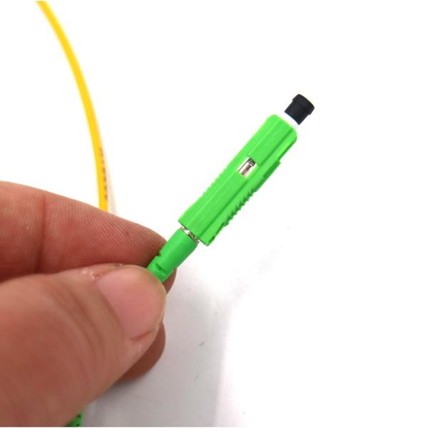Low Insertion Loss Fibre Optic Patch Cable MU SM DX 2.0mm G657A1 LSZH Yellow Color