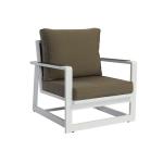 Brown Frame Finish 16.54" Seating Height Outdoor Sofa Set