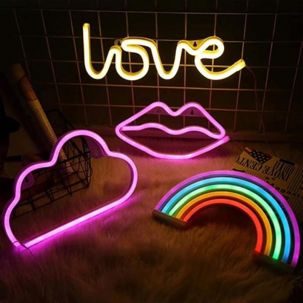 Wholesale Styles Led Neon Light Colorful Rainbow Neon Sign for Room Home Party