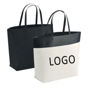 Wholesale Customized Logo Printed Gift Bag Bucket Shape Paper Bag With Plastic Handle 250x270x100mm from china suppliers