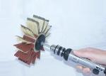 Fiber Bristle Nylon Roller Brush 160MM OD With 120 Grit Sanding Paper
